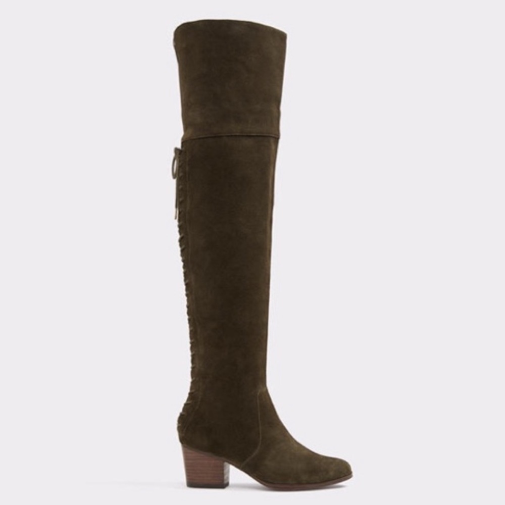 ALDO Hunter Green Over The Knee Boots
